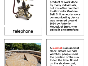 then and now — history nomenclature cards