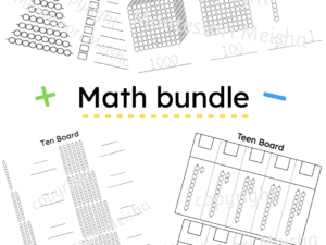 decimal system math worksheet bundle